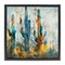 Stupell Industries Abstract Vibrant Cacti Silhouettes Framed Floater Canvas Wall Art